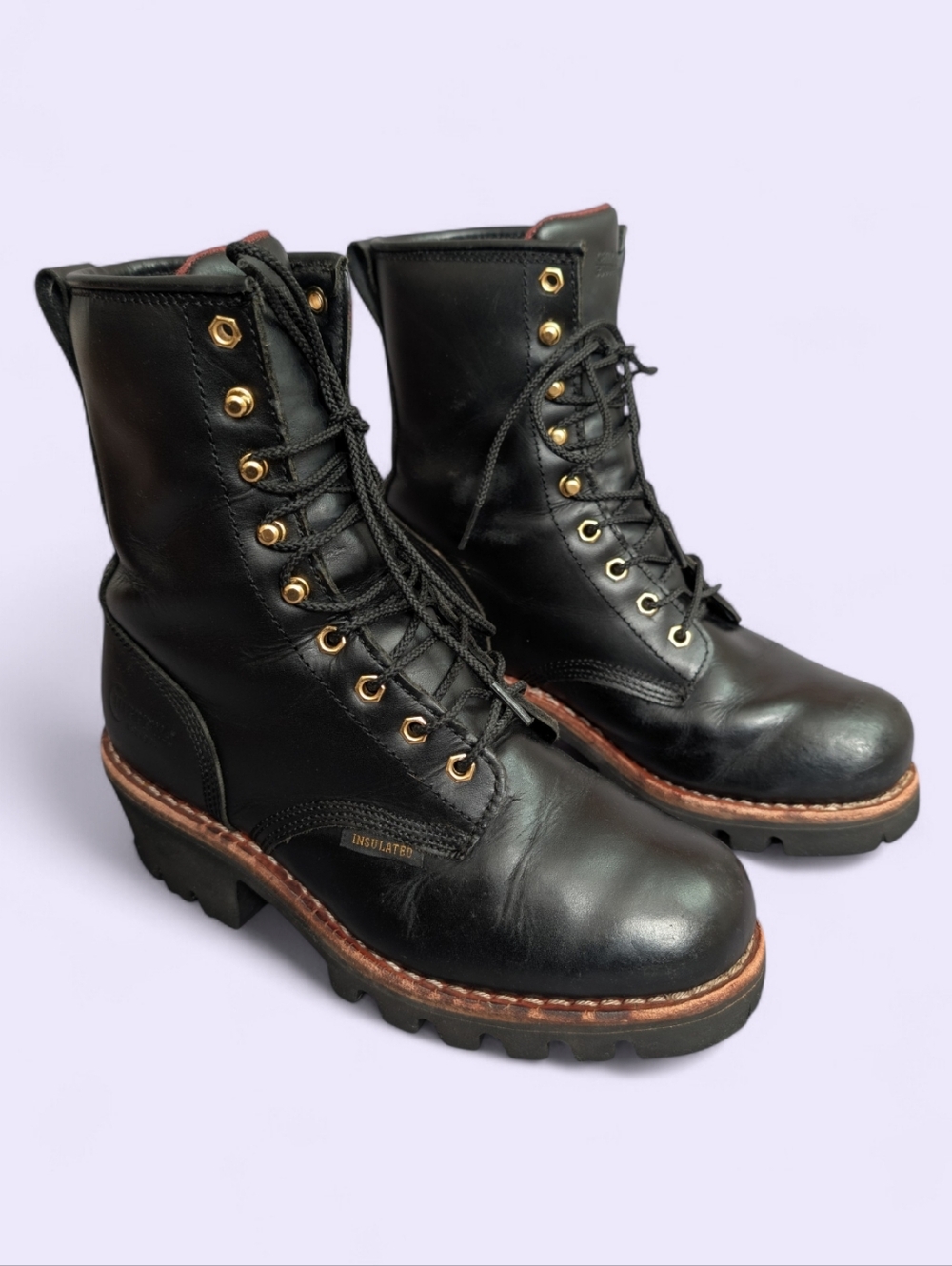 Chippewa Women's Paladin 8" Waterproof Insulated Steel Toe Boots Size 9.5W